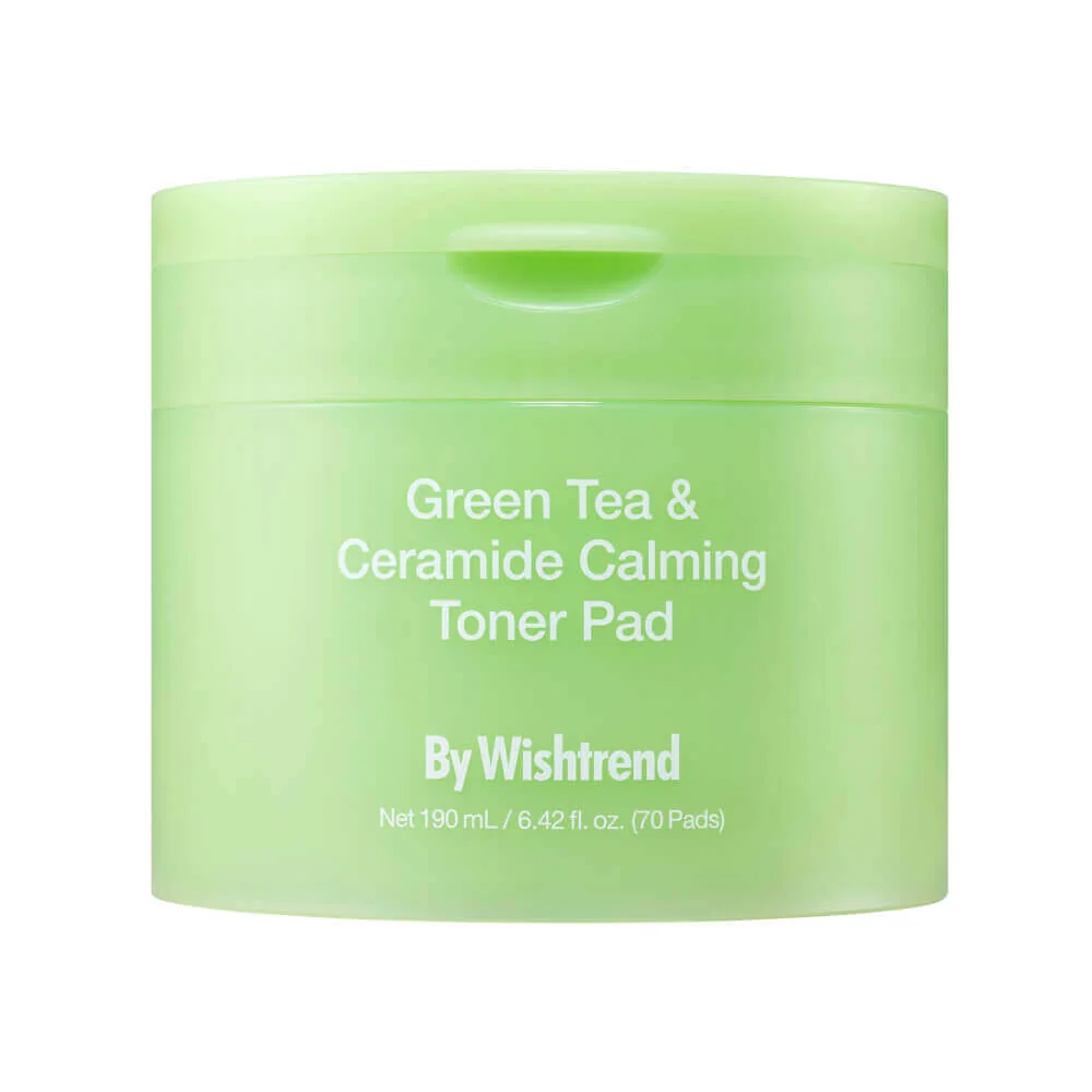 By Wishtrend Green Tea & Ceramide Calming Toner Pad